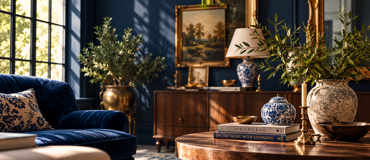 Curated vintage furnishings